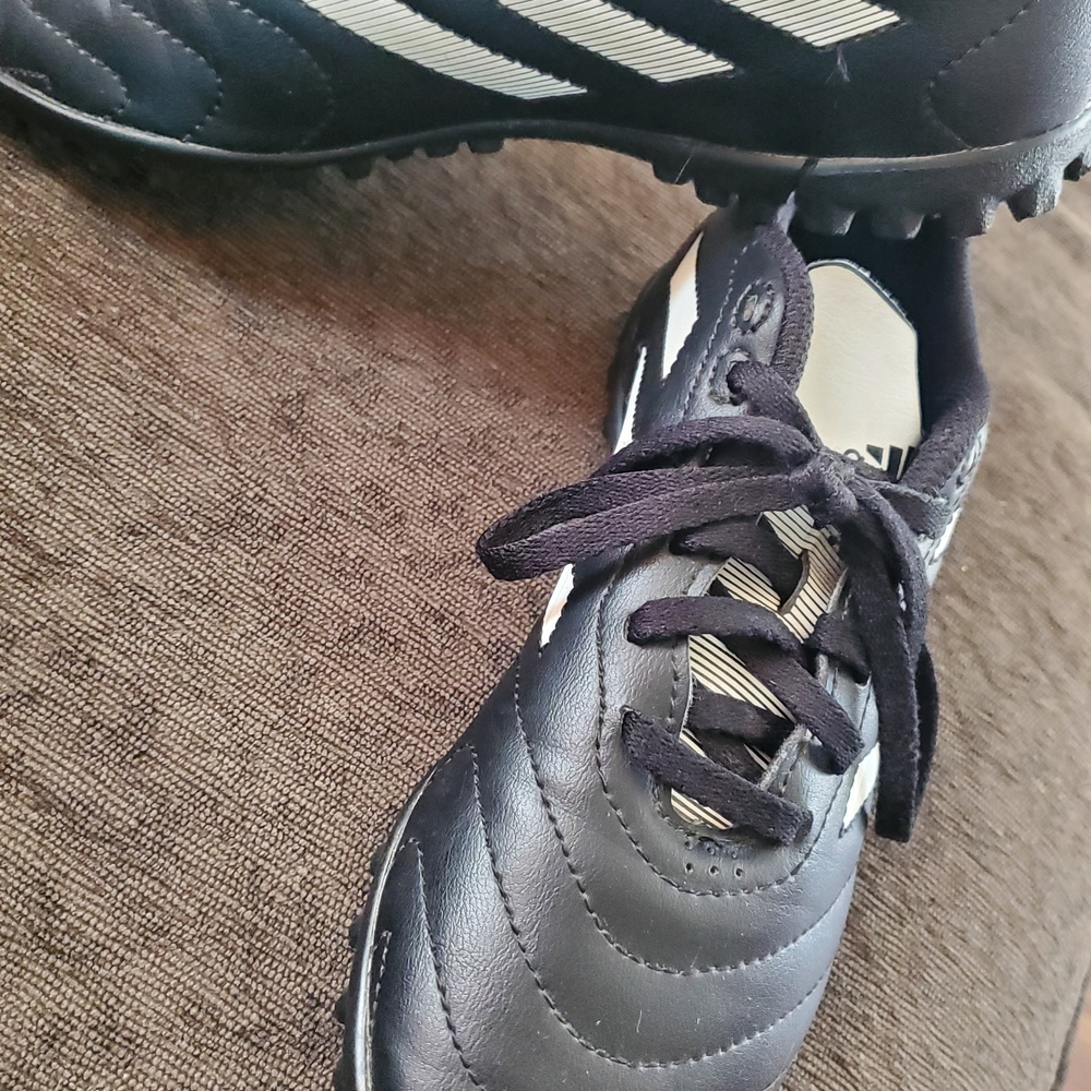 Adidas Black and White Soccer Cleats
